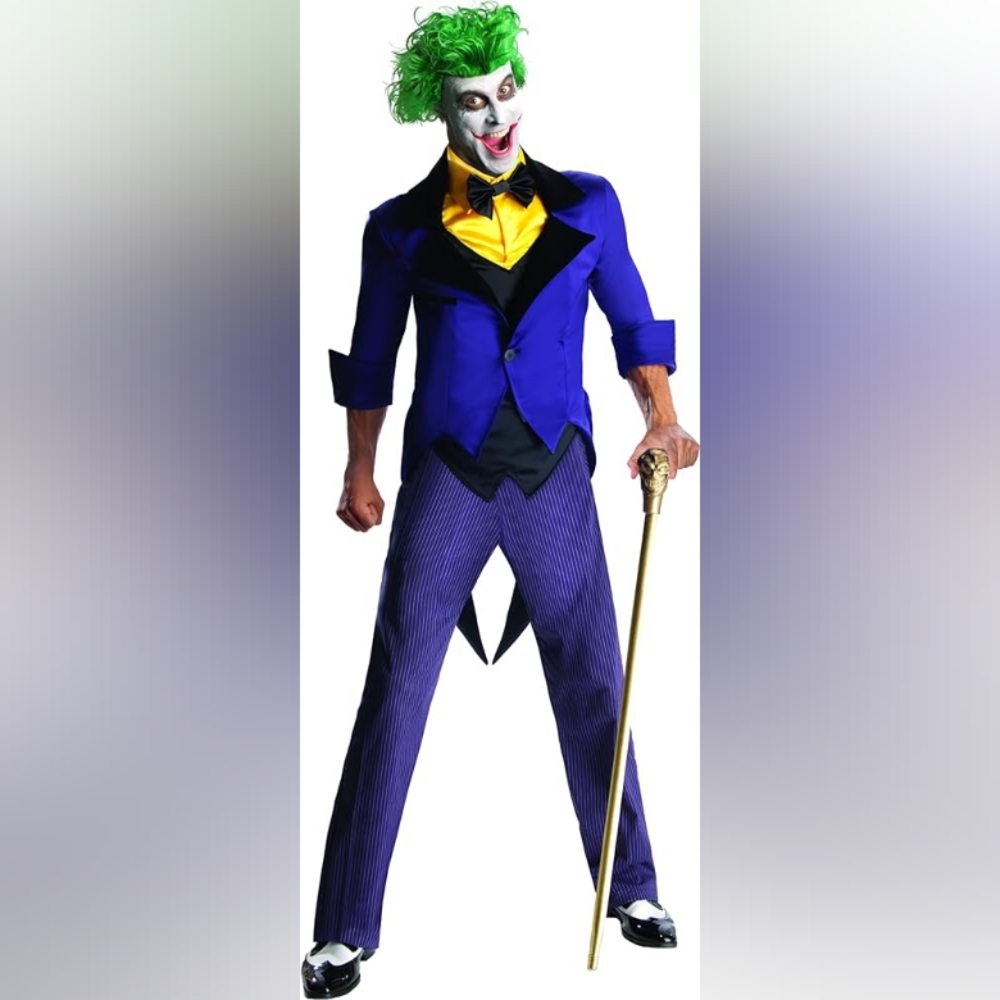Men's XL Cosplay Joker Costume Rubies